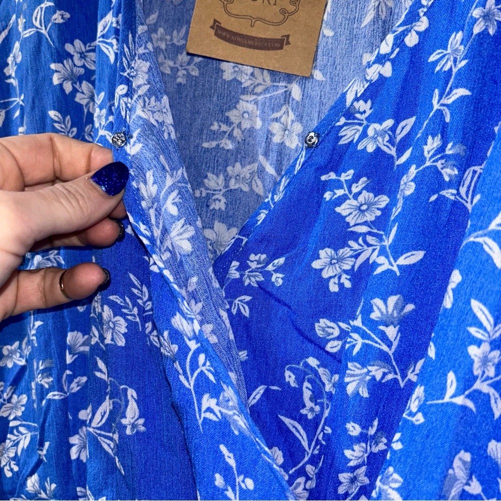 NWT KORI blue floral sundress 1XL - Picture 5 of 10